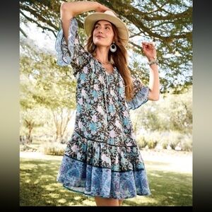 Sundance Aisha Printed Dress, a bohemian-style mini dress Size Petite Small